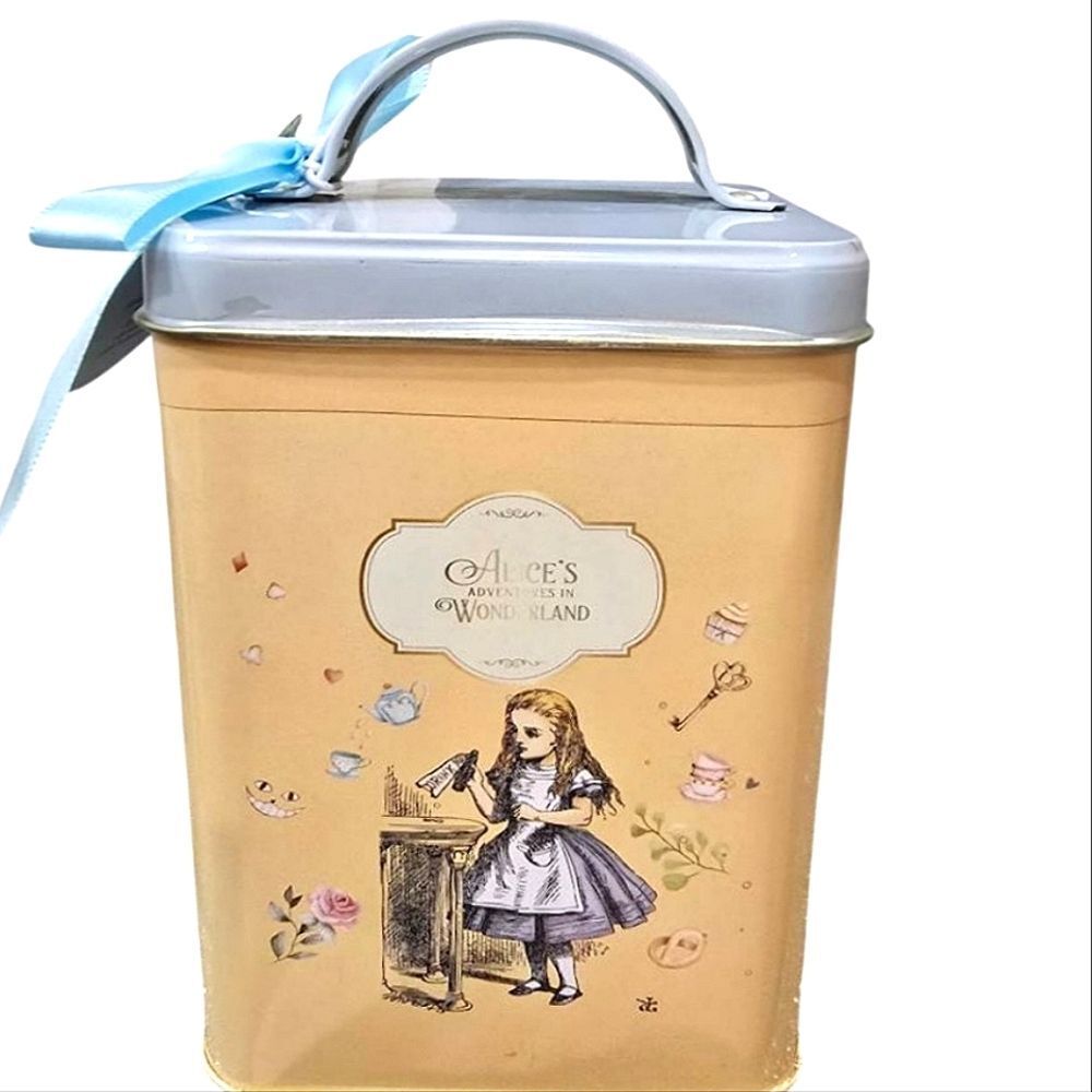 World Market Alice's Adventures in Wonderland Collectible Tin w/Apple Cinnamon B